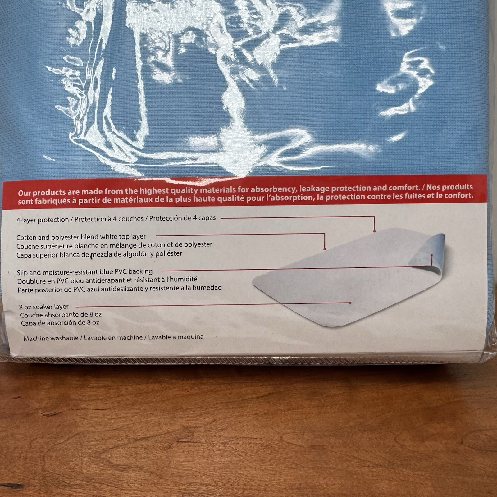 36×72 Reusable Adult Bed Pads Underpad Hospital Grade Incontinence Washable-Blue
