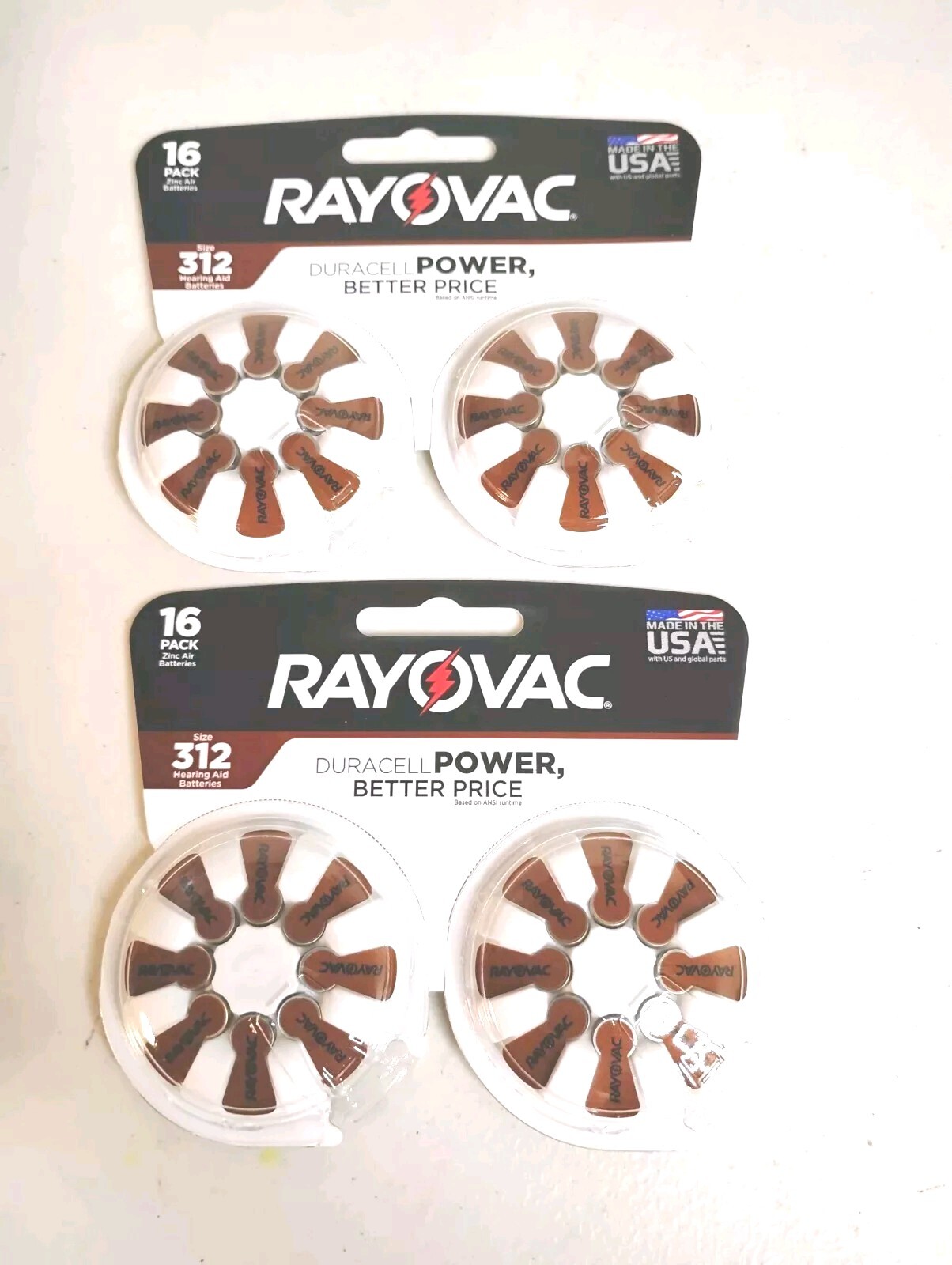 Rayovac Size 312 Hearing Aid Batteries, Hearing Aid Batteries Size 312, 16×2