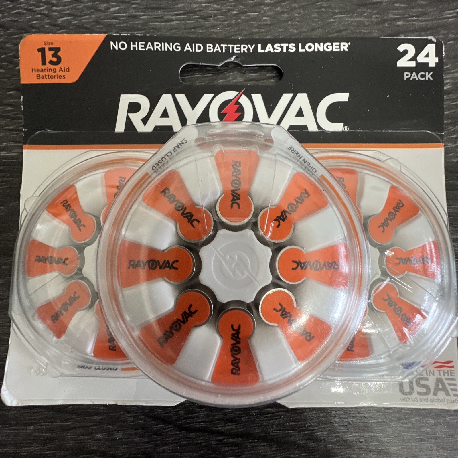 Rayovac Size 13 Hearing Aid Battery – 24pk – Exp 2024 Or Later
