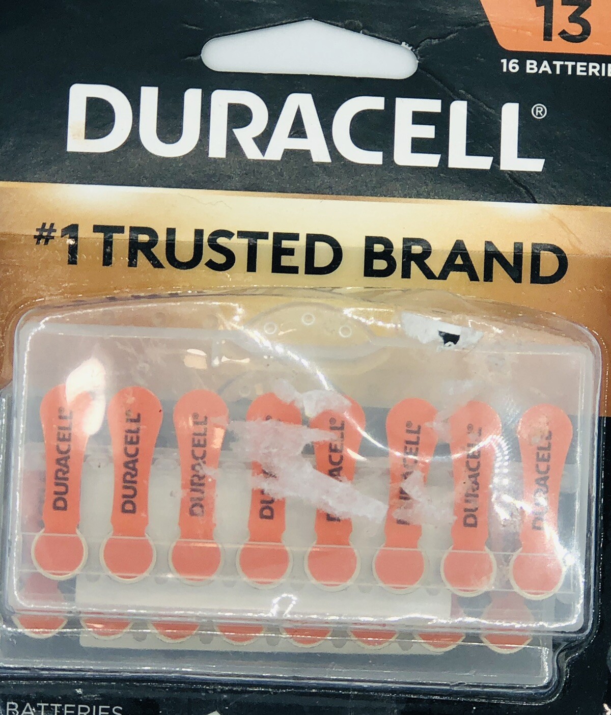 Duracell 1.45V Hearing Aid, DA13B16ZM, Size 13 / 16 Piece Battery Exp. 3/25