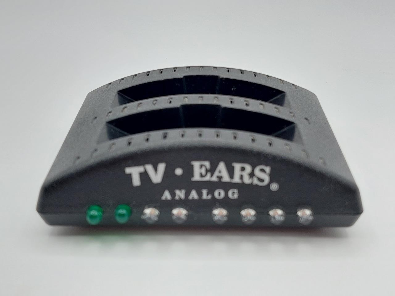 TV Ears 5.0 Analog Headset Model 21502F w/ Transmitter & Adapter & Cord & Manual