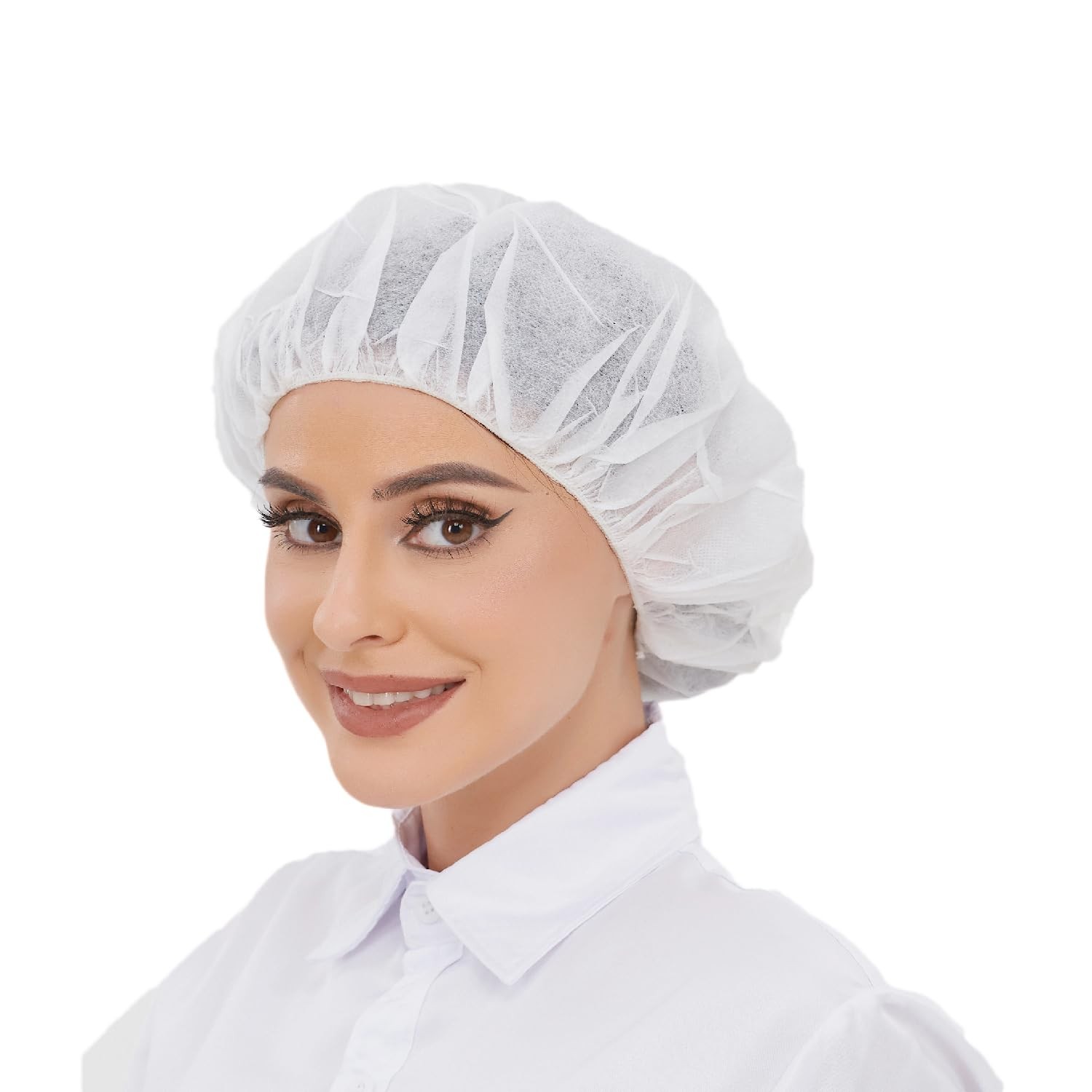 Hair Nets Disposable Bouffant Cap for Food Service Beauty Latex Free 21inch P…