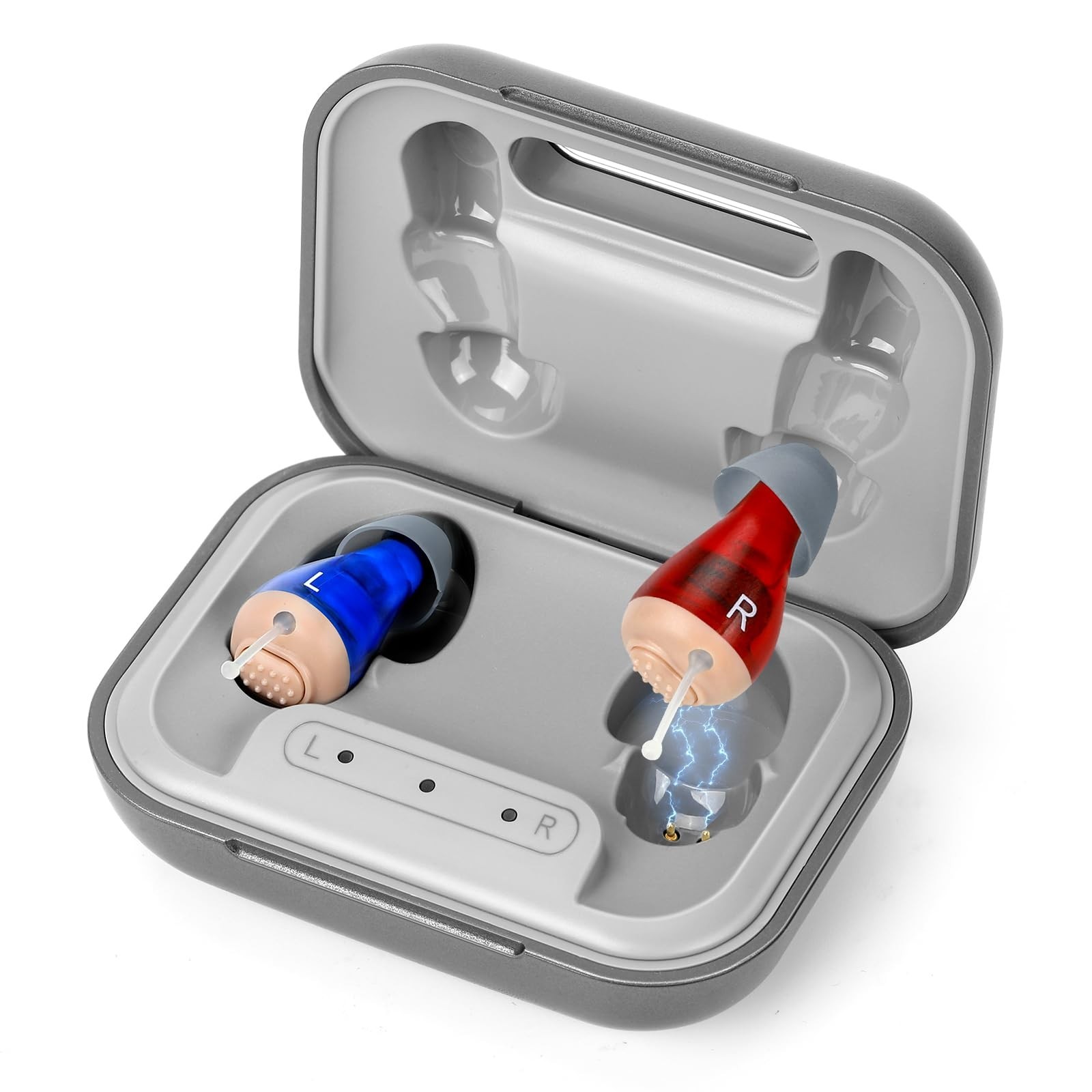 Rechargeable Hearing Aids for Seniors – Noise Cancelling Amplifiers, 48+ Hour Ba
