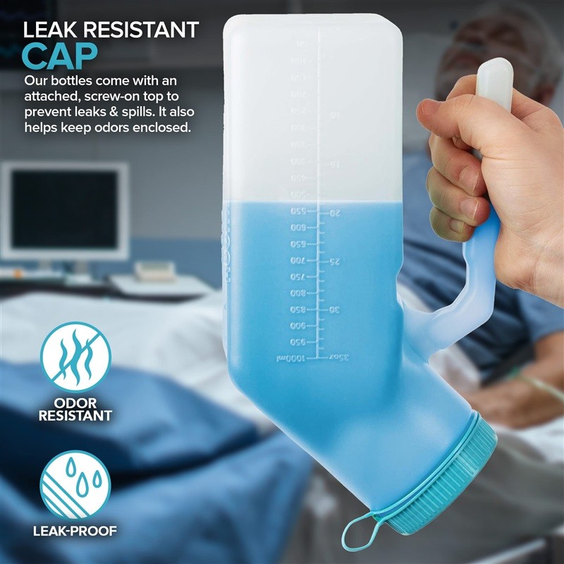 Stock Your Home Male Urine Bottle 35 oz Portable Urinals