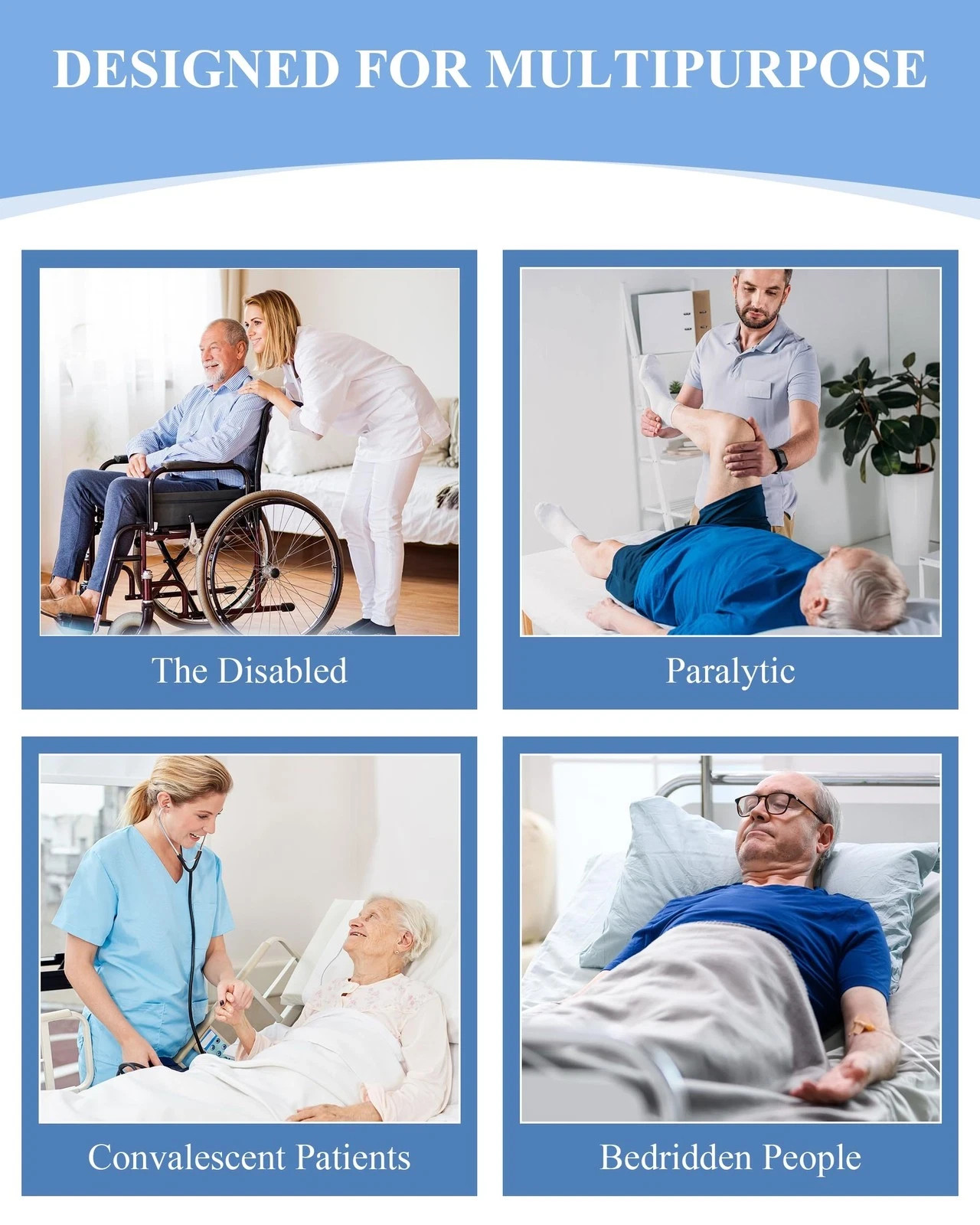 SPRING SEAON Patient Positioning Bed Pad with Handles – Transfer Slide Sheet…