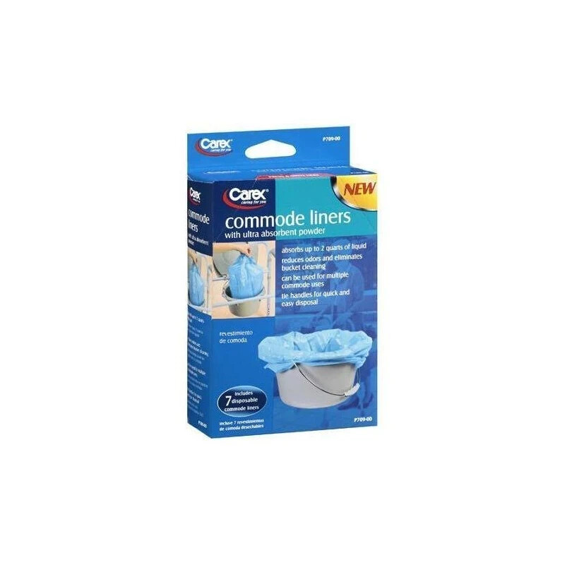Carex Commode Liners Ultra Absorbent P709-00 Holds 2 Quarts of Liquid *(2-Pack)*