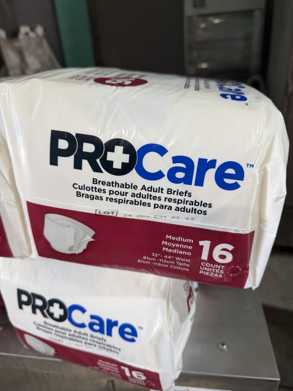 Procare Protective Underwear Adult Medium 16 Pk Disposable Pullup Briefs Diapers