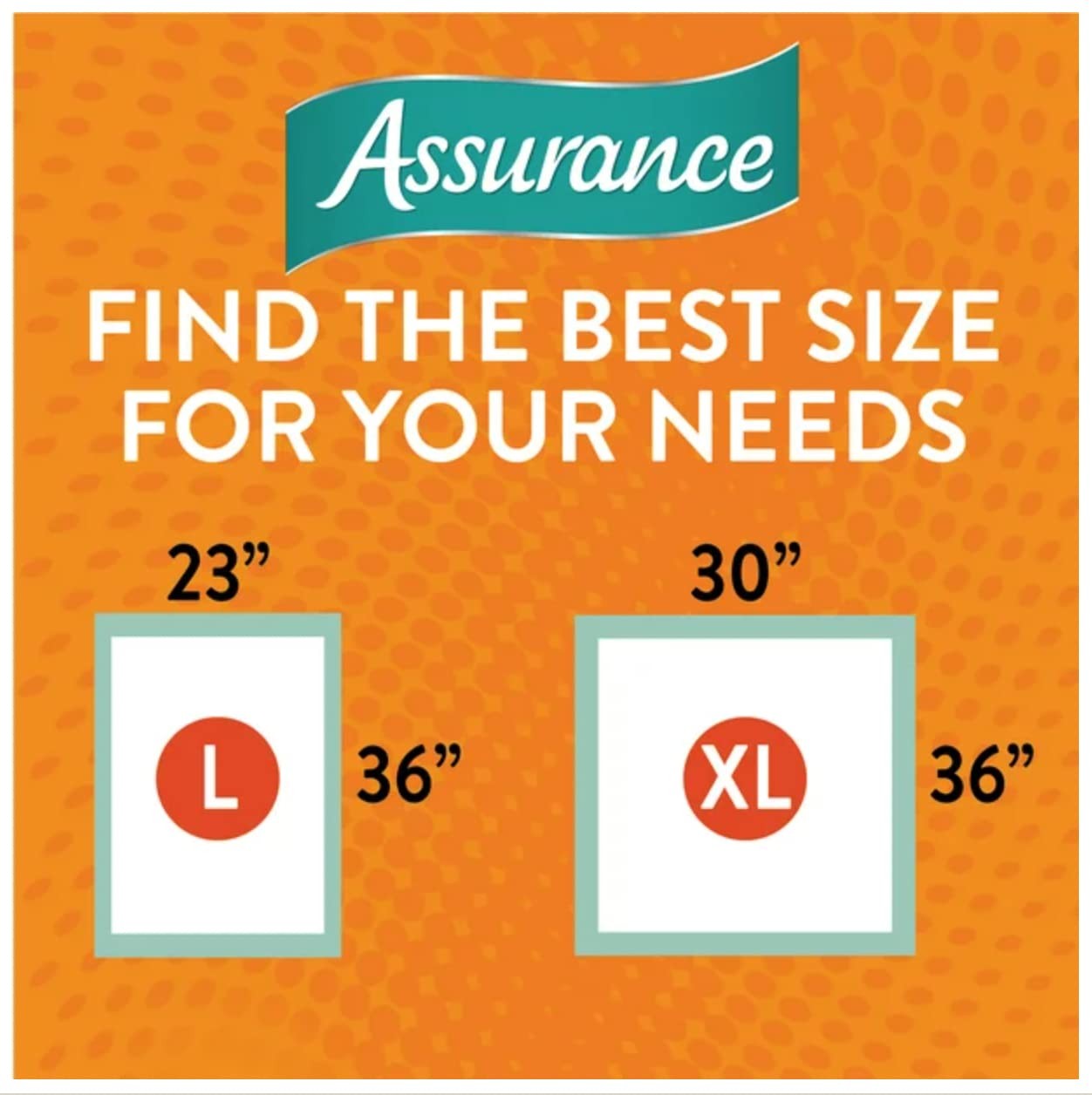 Assurance Unisex Premium Underpad Incontinence Pads Max Absorbency, XL, 30 Count