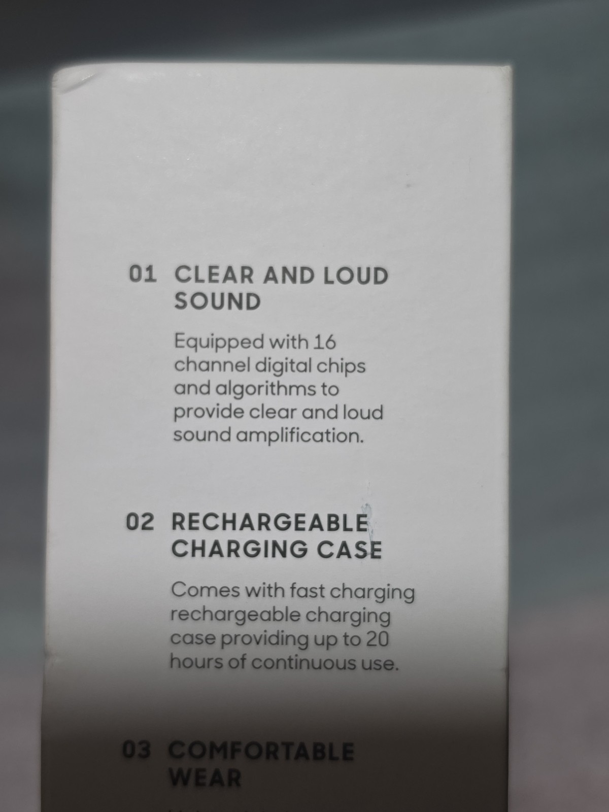 Sharper Image Smart OTC Hearing Aids Noise Cancelling JH-D26AT 20 Hours Recharge
