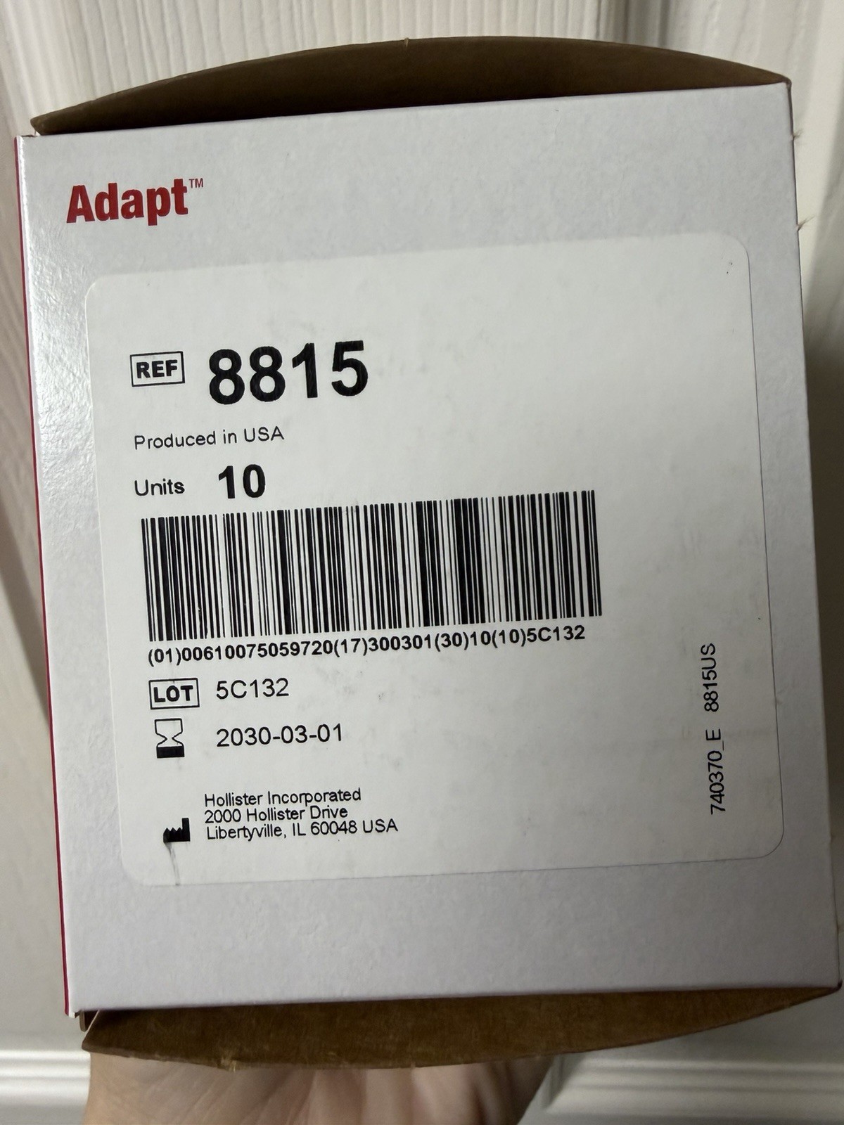 Hollister 8815 Adapt CeraRing Slim Barrier Rings, Size 10/Bx