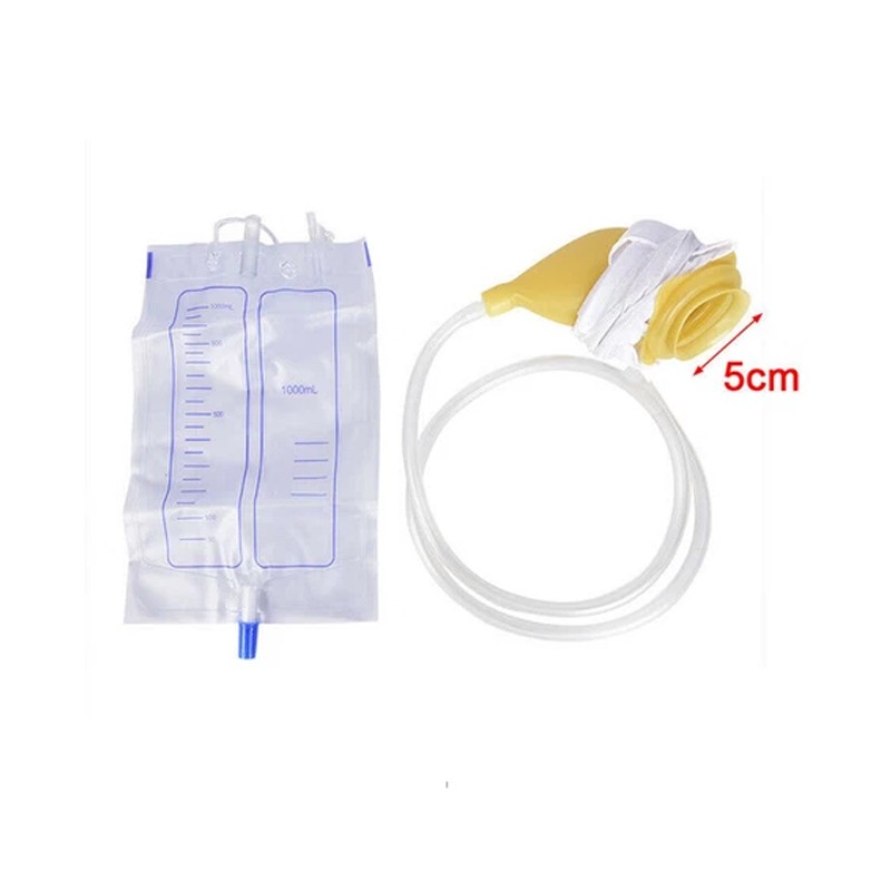 1000ml Portable Wearable Urinal Urine Bag Collector Toilet Male Travel.