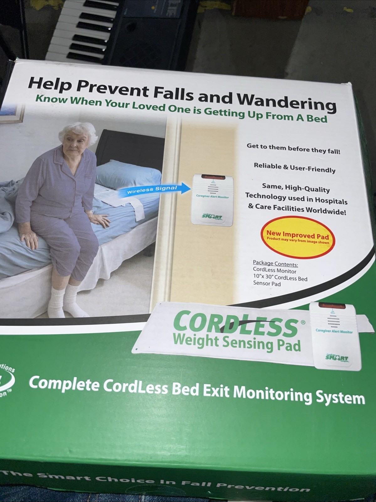 Smart Caregiver Wireless & Cordless Weight Sensing Bed Pad – 10″ x 30″ MSRP $124