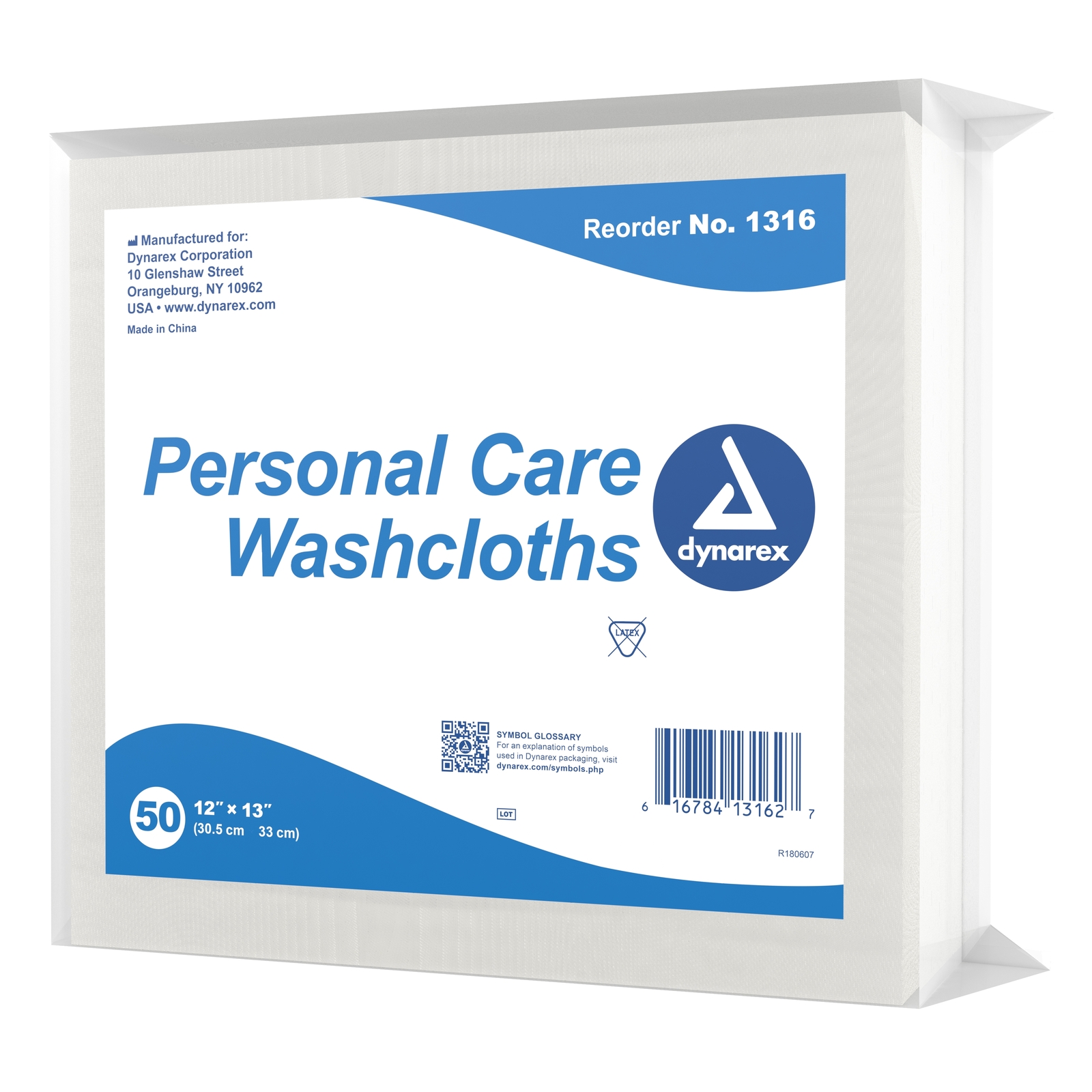 Personal Care Dry Wipe Washcloth, 12 X 13, 50/Pkg Pack(age) of 50