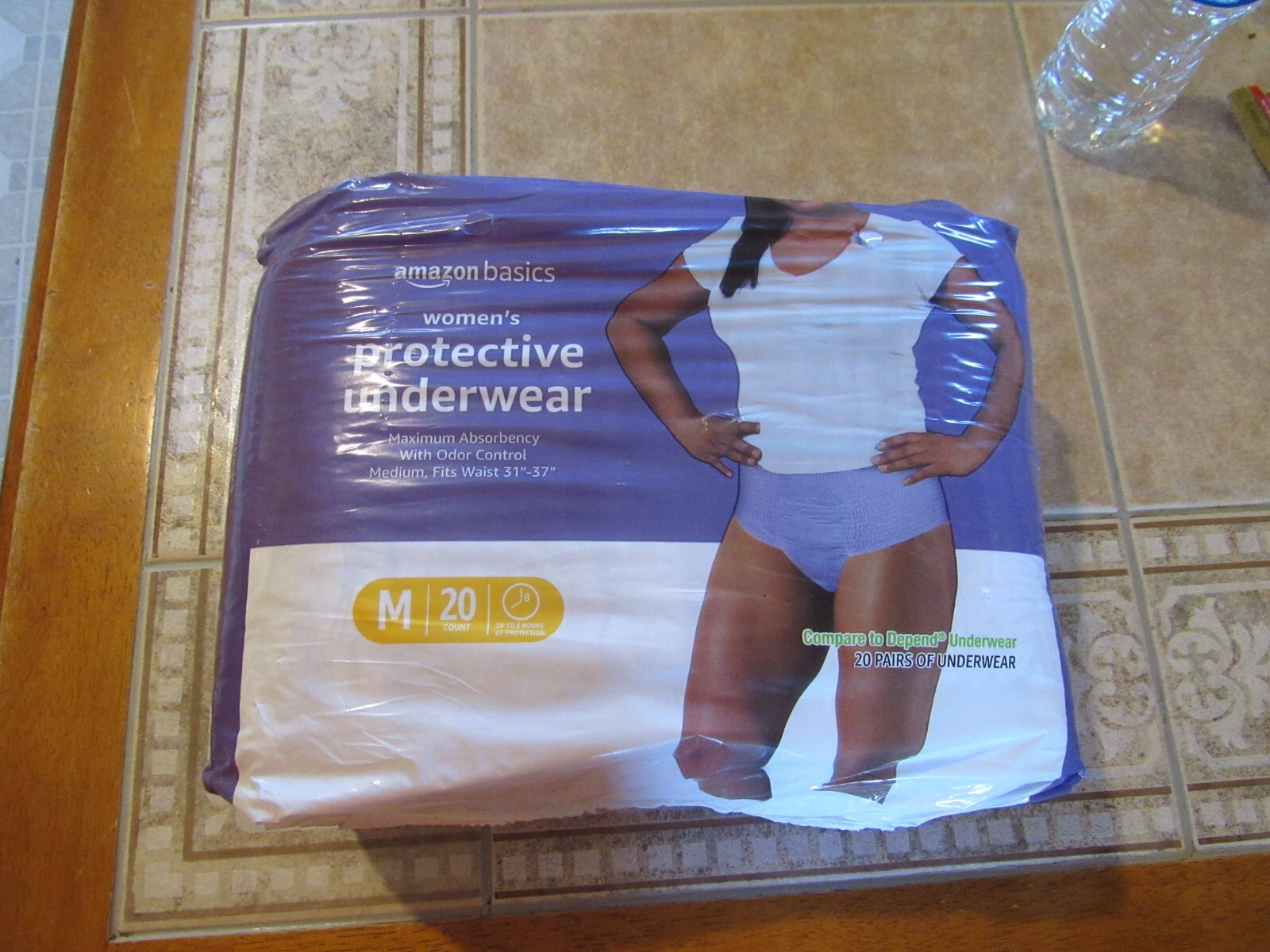 NEW Amazon basics Women’s Protective Underwear size Medium fits 31-37 Waist