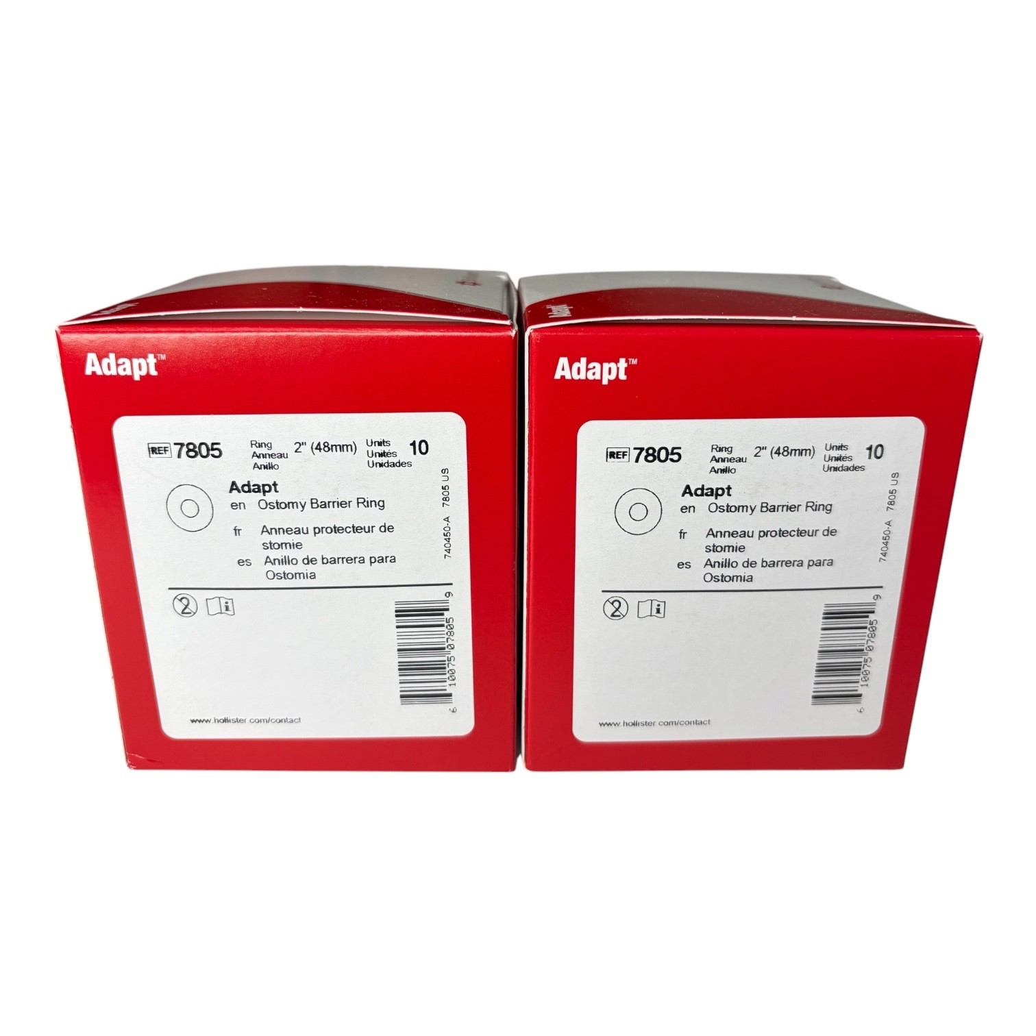 Hollister 7805 Adapt 2” Flat Barrier Ostomy Barrier Ring Lot Of 2 Boxes