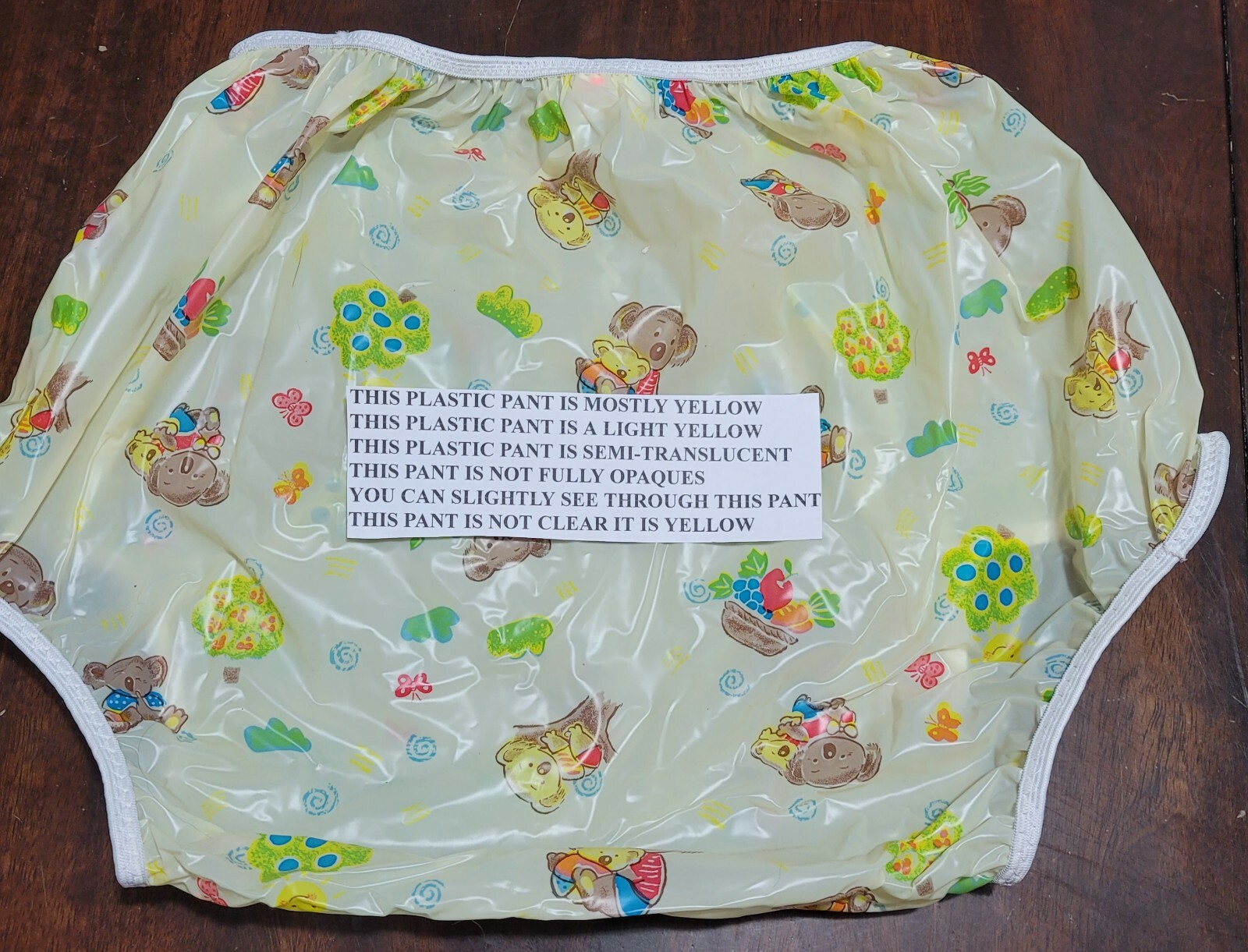 Incontinent Protection Gary NEW Plastic Pants Adult Size 2X-Large Aussie Bears
