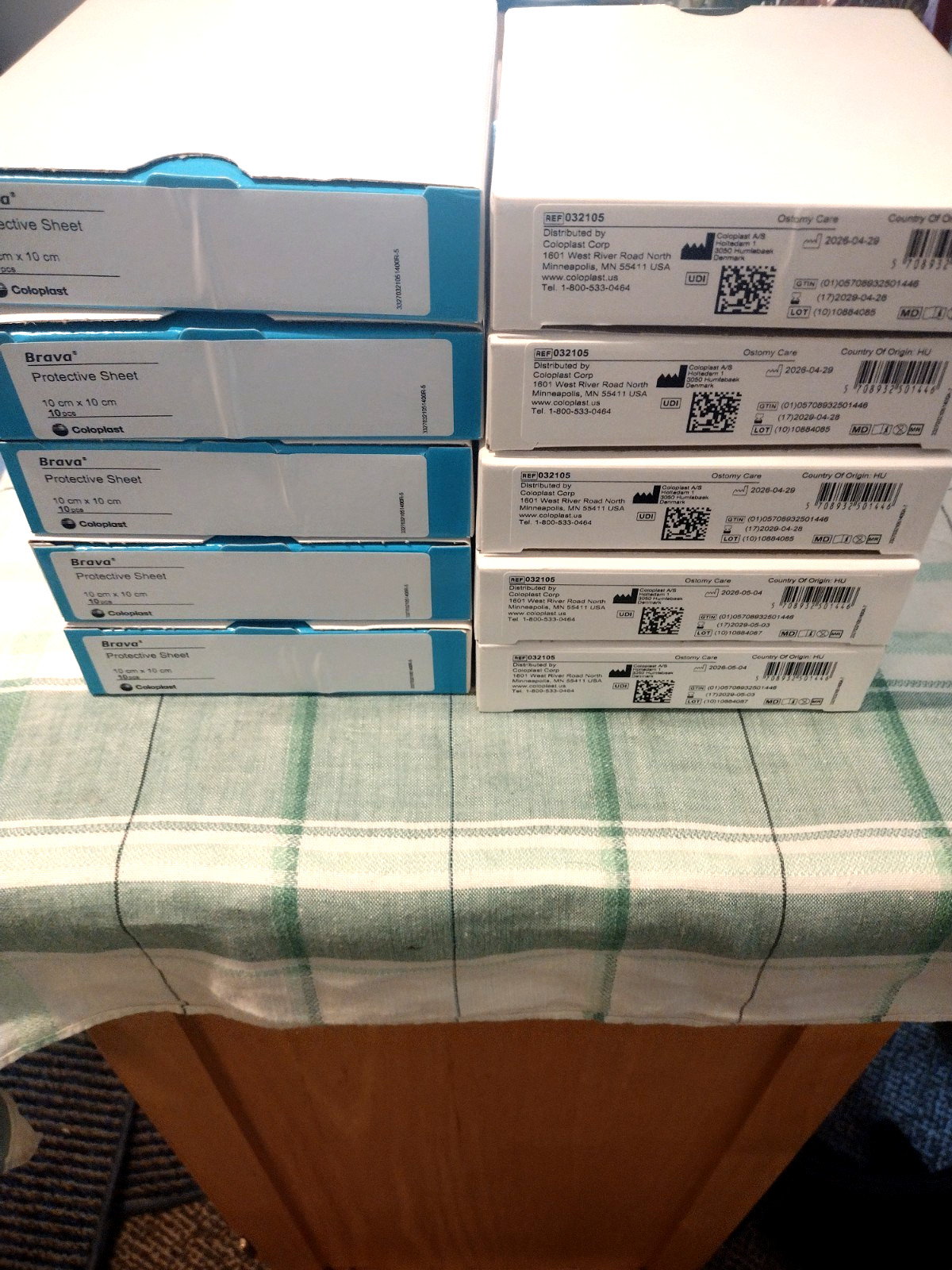 10 Boxes 80pc Coloplast Brava 032105 Protective Sheets 4″ x 4″ EX 2029