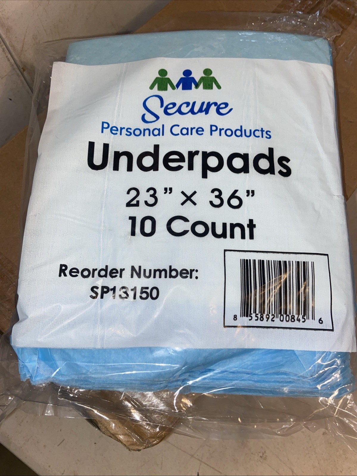 150 Secure Personal Care Products Under Pads 23×36 (15 Bags Of 10) SP13150