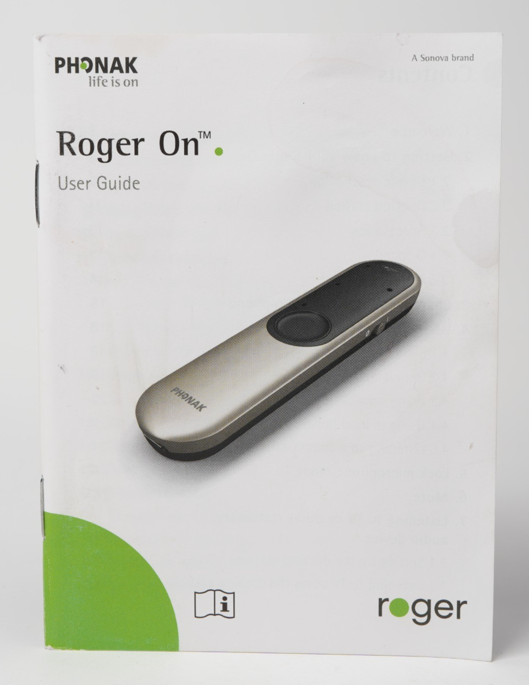 Phonak Roger On V2 Hearing Aid Microphone + Dock Charger TV Cable – UPGRADED
