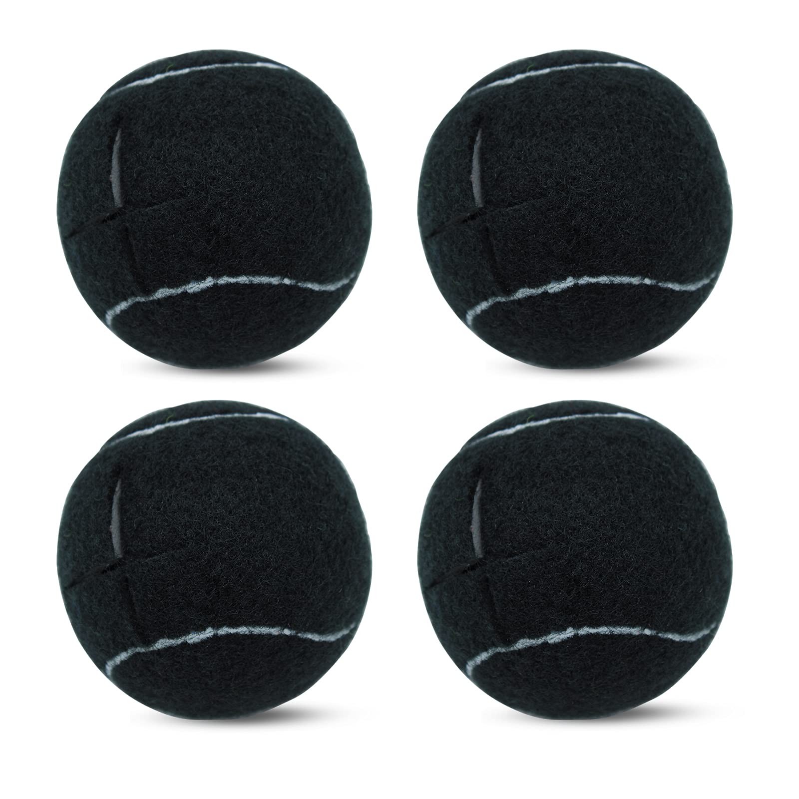 Magicorange 20 PCS Precut Walker Tennis Balls for Walker/Furniture Legs Black