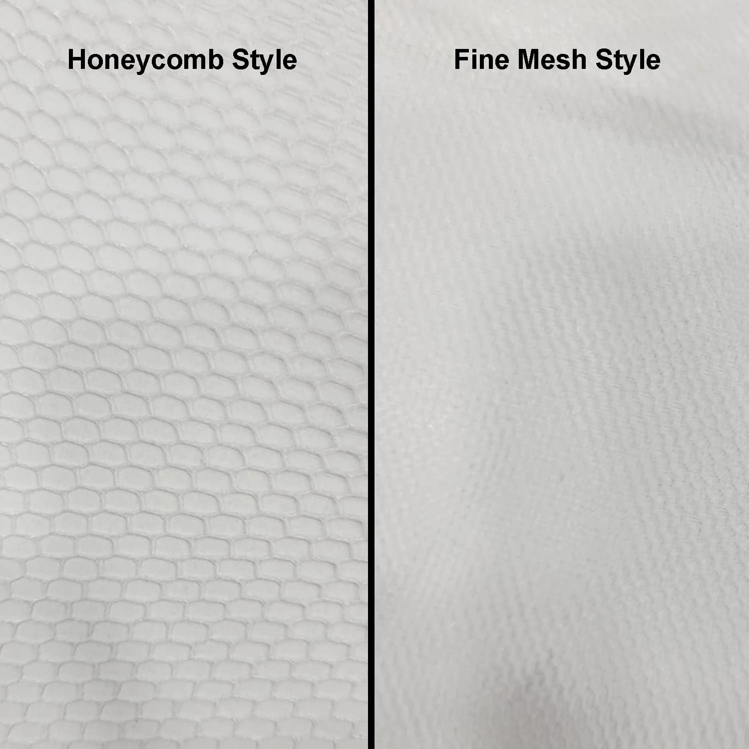 1000-Count Disposable Honeycomb Nylon Hair Nets Breathable 18”-28”