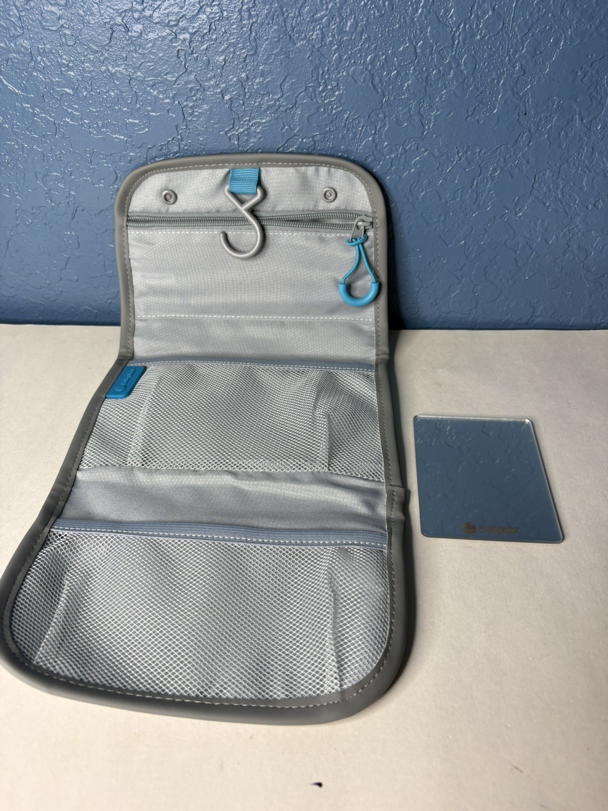 1 New Coloplast Ostomy Discreet Travel Bag with Hanger and Mirror