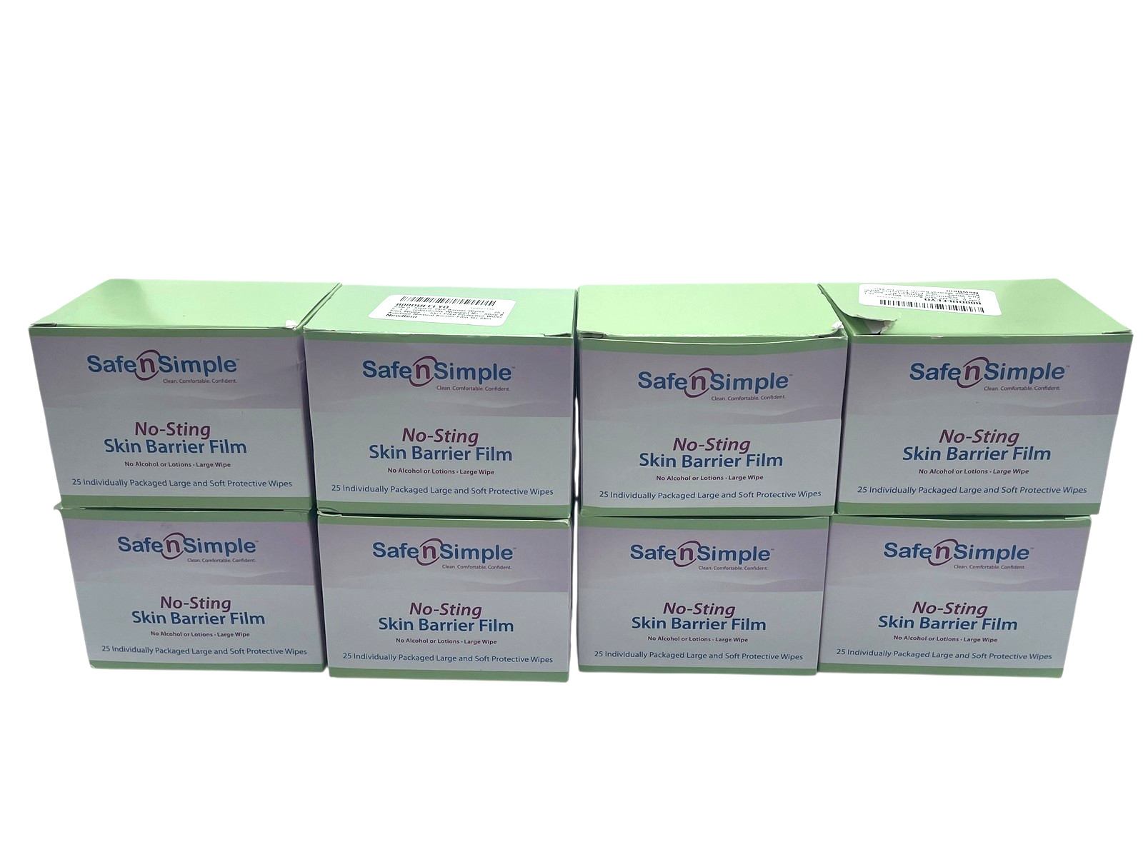Safe n’ Simple Skin Barrier Wipes 8-Pack of 25 ct EXP 07/2027