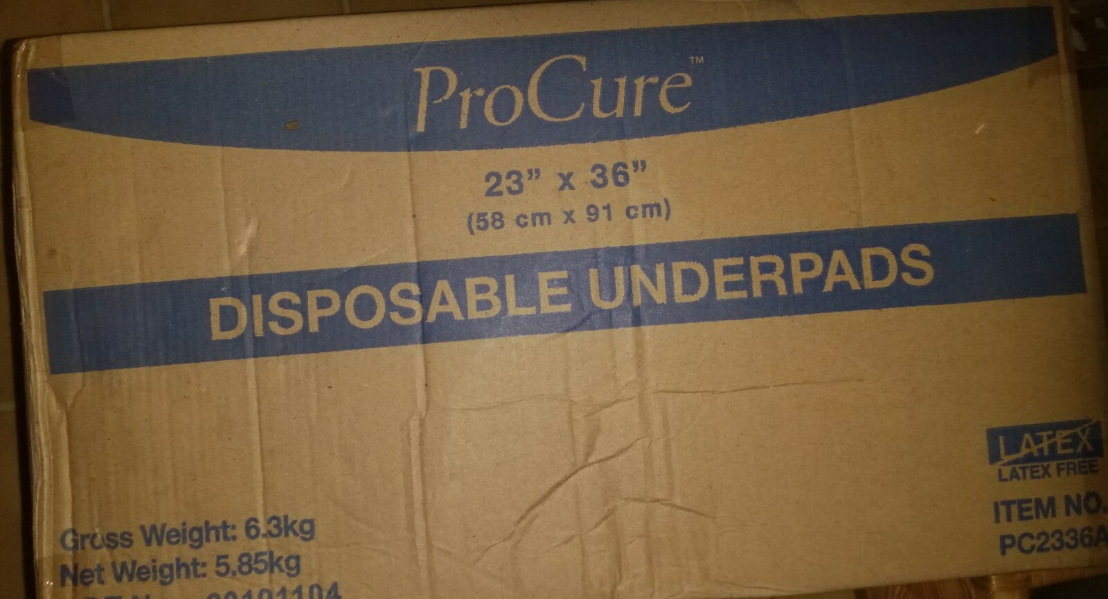 Pro Cure Disposable Underpads-  23″ x 36″  Underpads – 50 pads / box