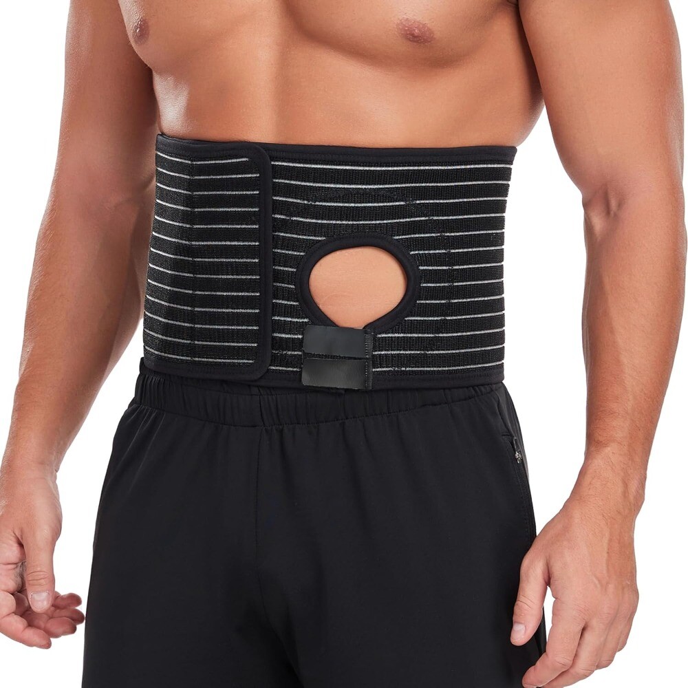 1PC Ostomy Belt with Stoma Hole Adjustable Colostomy/Ileostomy Support Men Women