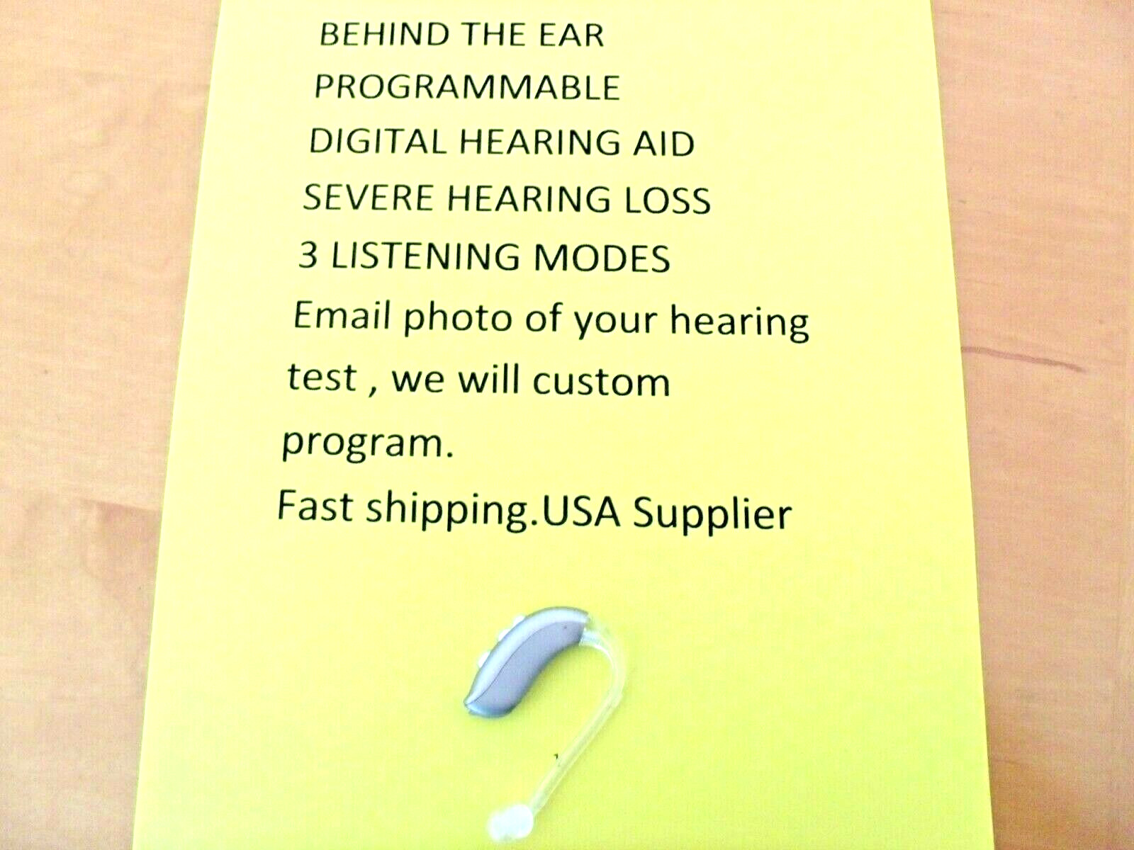 PROGRAMMABLE DIGITAL HEARING AID 3 ADJUSTABLE MODES BEHIND EAR SERIOUS LOSS