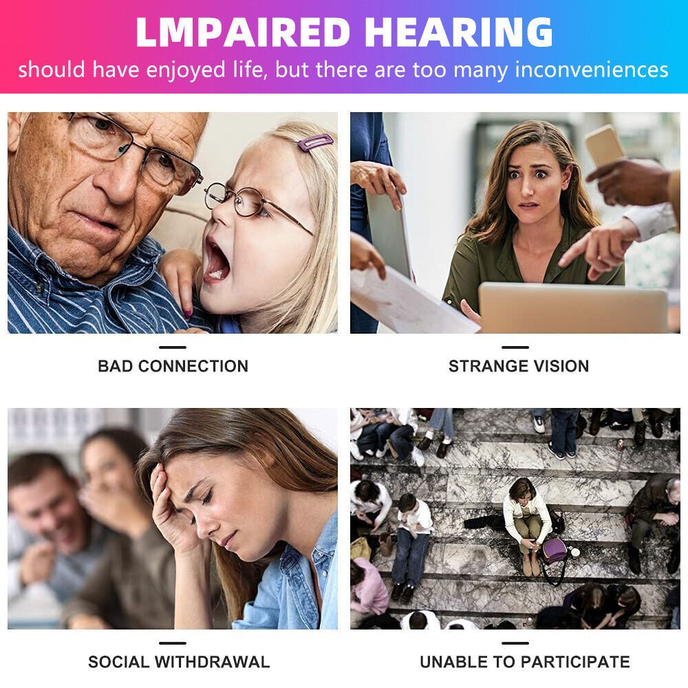 MiNi Digital Invisible Hearing Aids ITE Sound Voice Amplifier Enhancer L / R