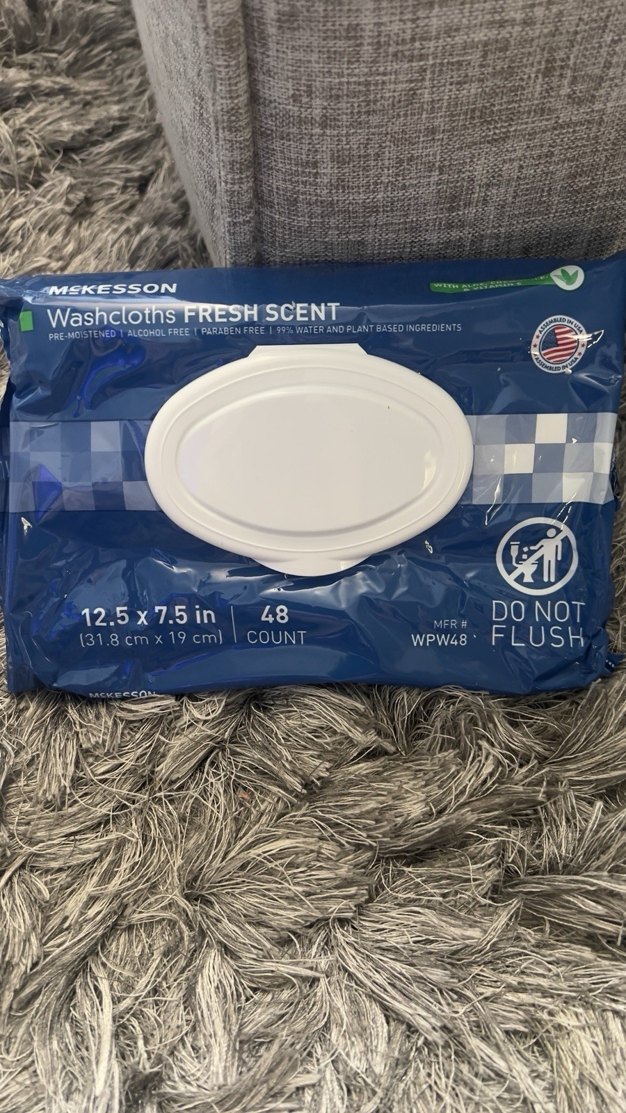 McKesson Personal Cleansing Wipe Fresh Scent 1 Pack 48 Wipes