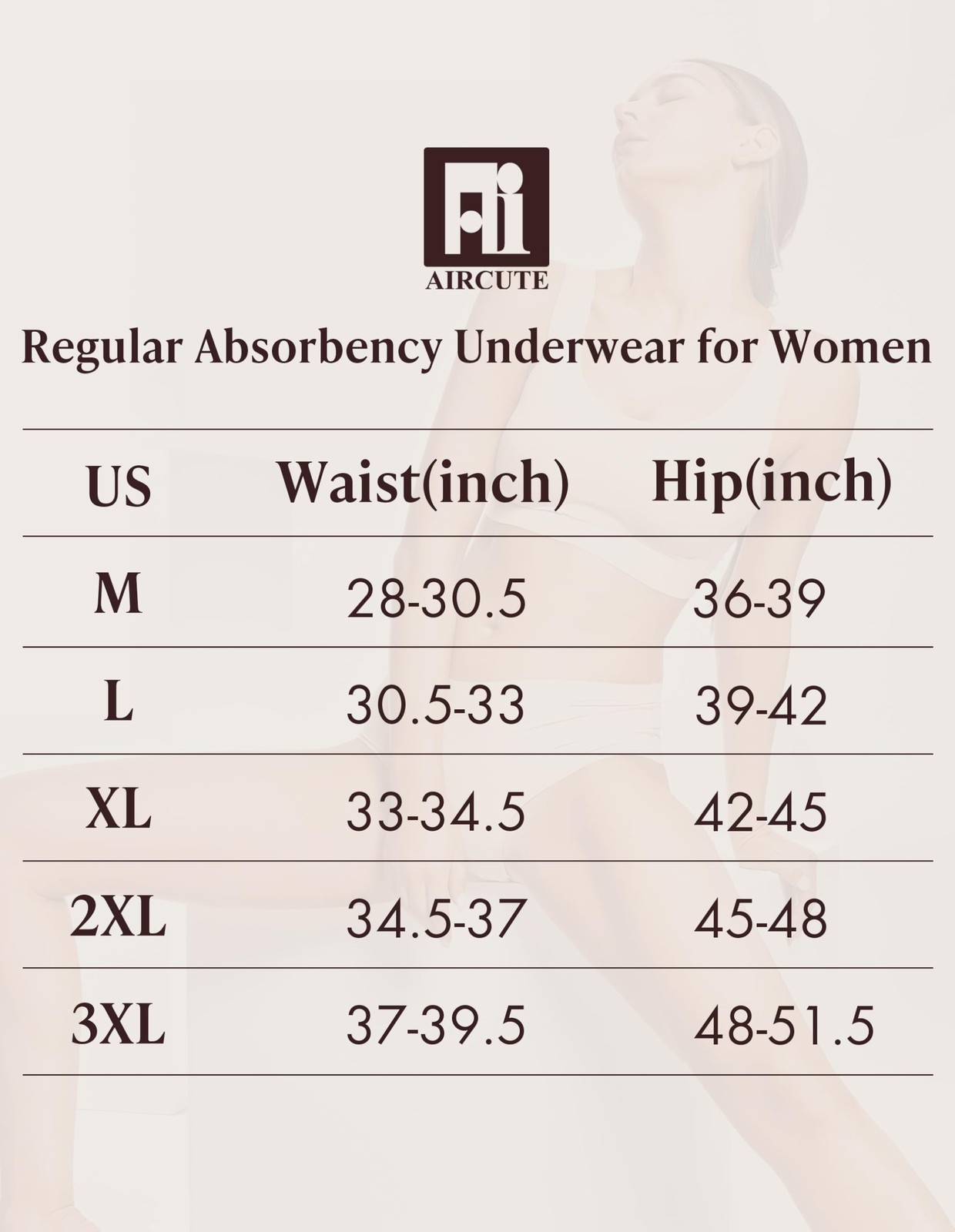 3 Pack 1 Black-2 Beige, XL AIRCUTE Washable Women Urine Incontinence Underwear