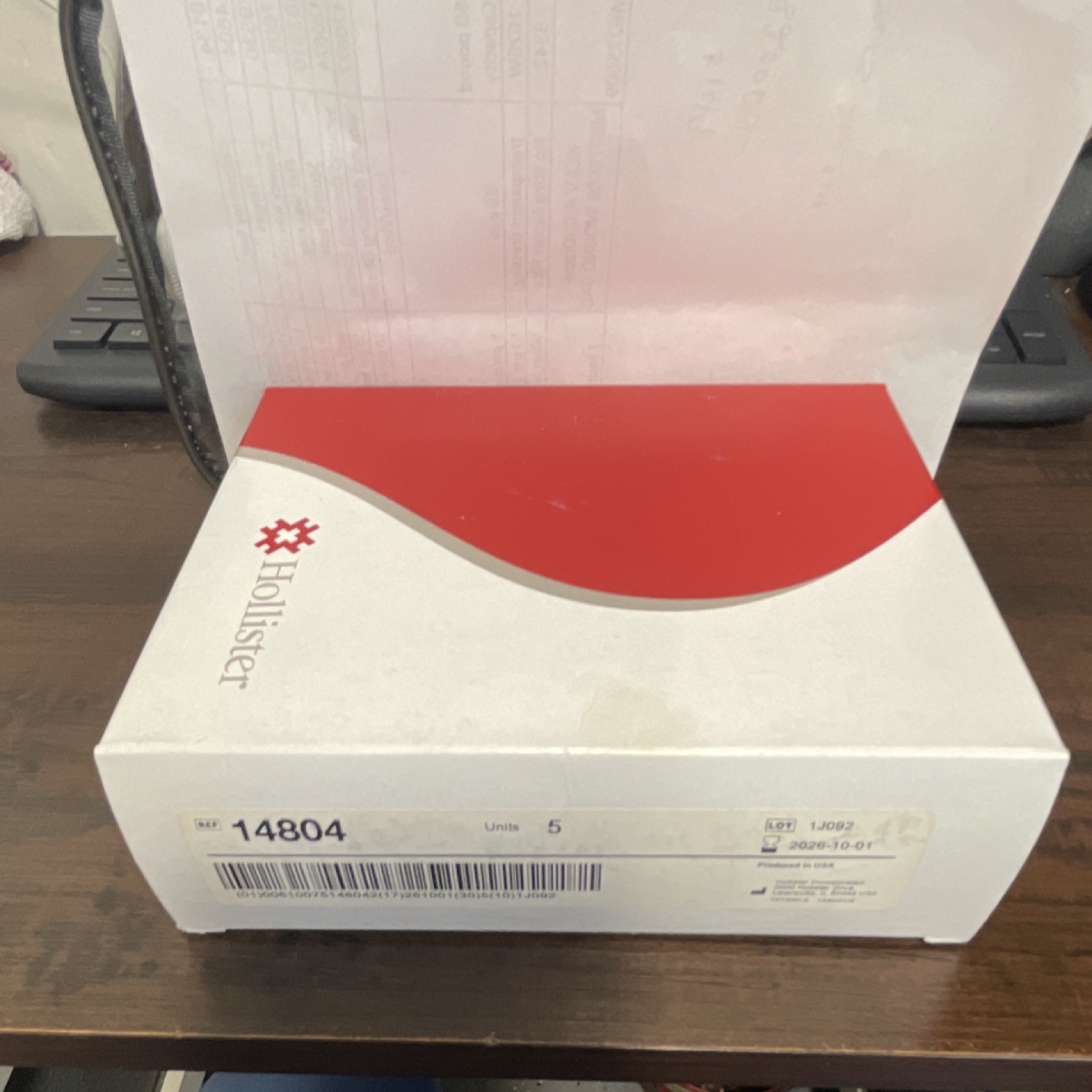 Hollister Ostomy Aid Box, REF 14804, 5 Units, Exp 2026-10-01, Ostomy Aid