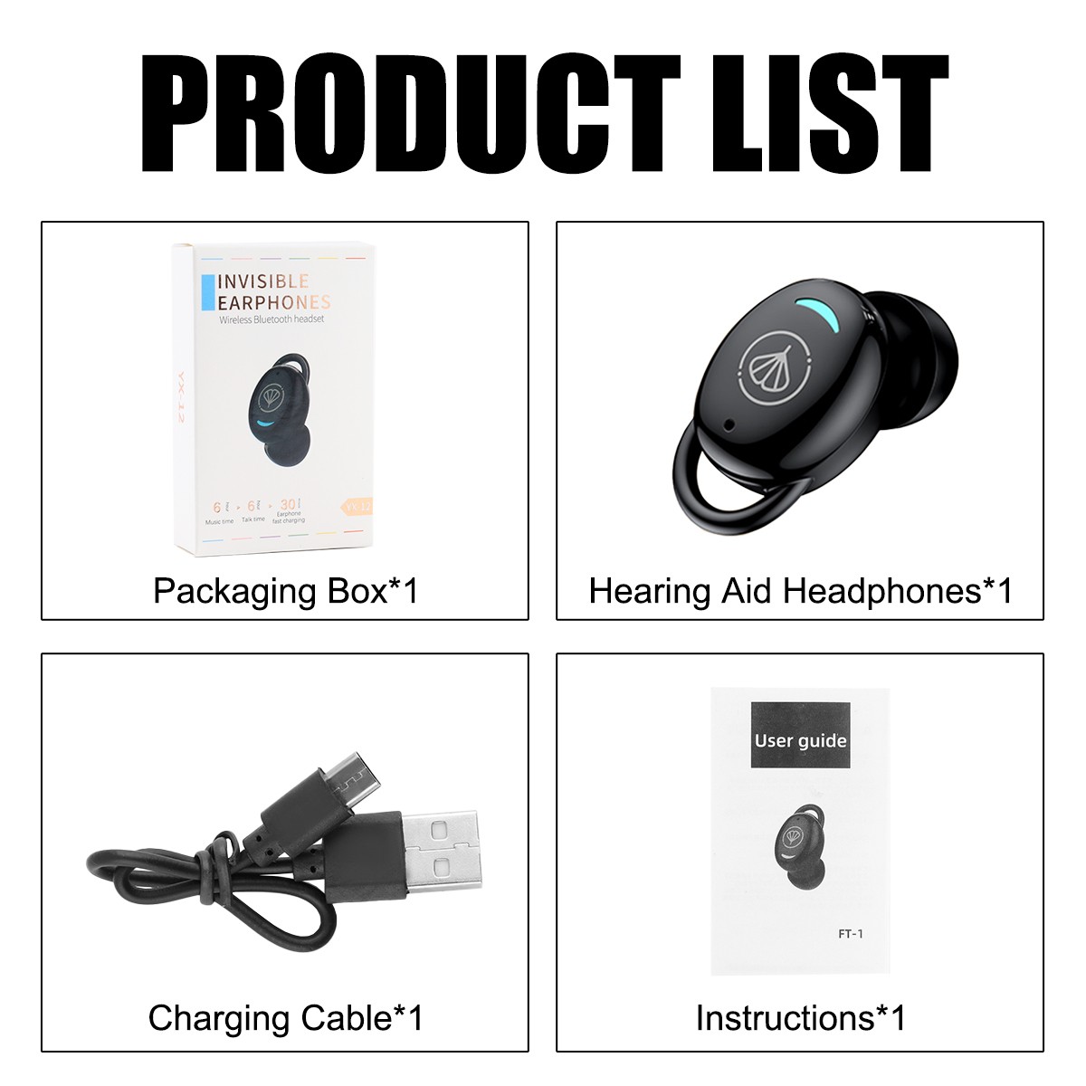 MiNi Hearing Aids Digital Small Invisible In Ear Sound Voice Amplifier Enhancer.