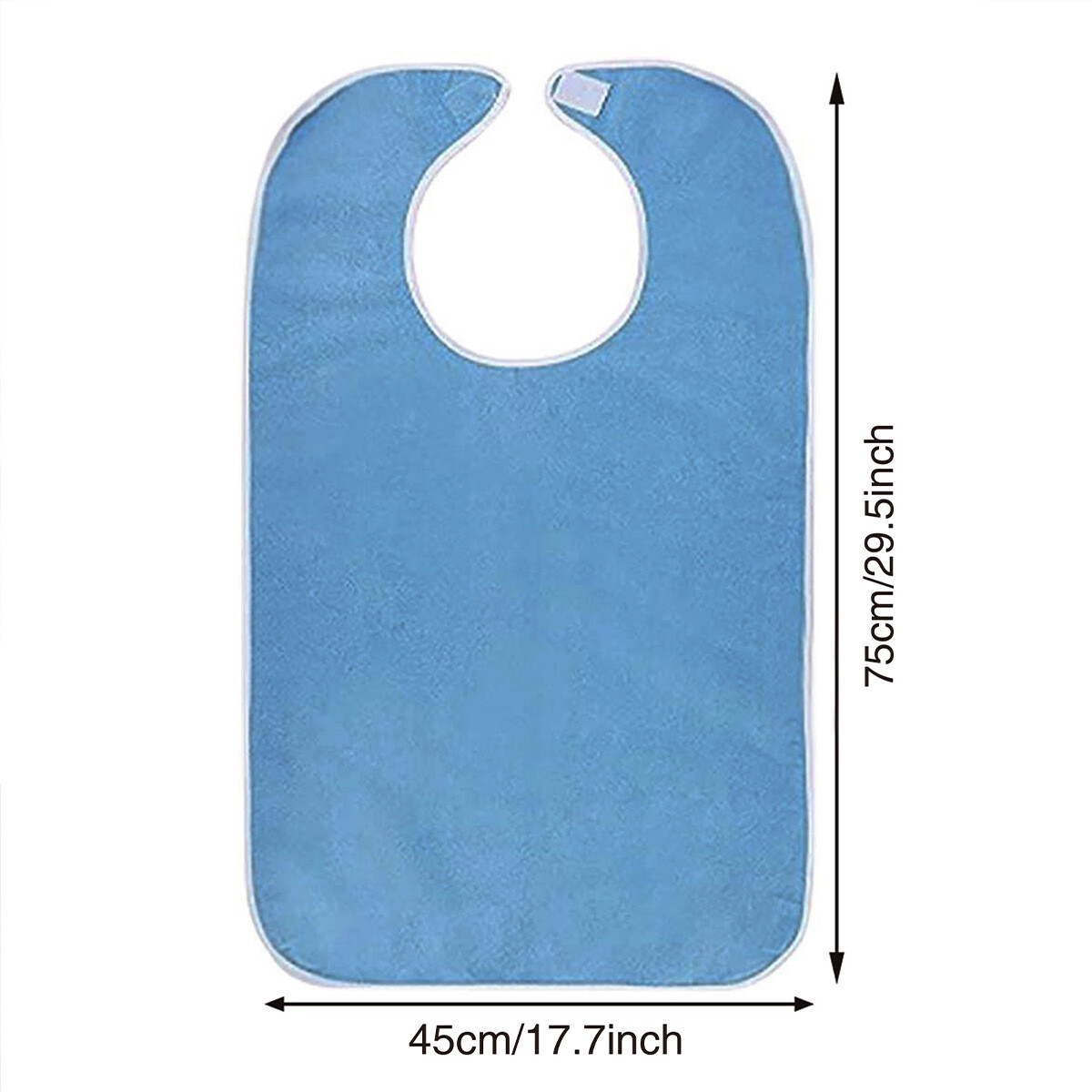 2× Adult Bibs For Eating Washable Reusable Clothing Protector Adjustable Closure
