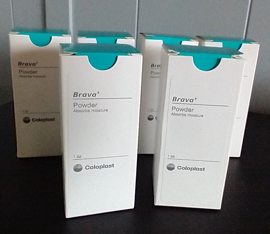 LOT OF 6 NEW BOTTLES COLOPLAST BRAVA 19075 OSTOMY STOMA POWDER EXP 2026