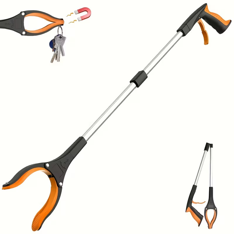 Folding Reach Grabber Tool 360° rotating jaws and a magnetic tip Lightweight