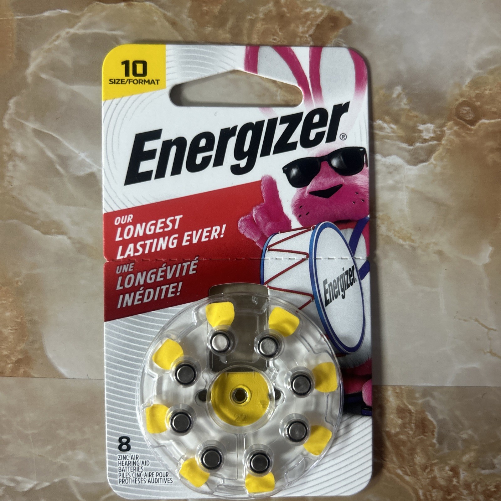 Energizer Zinc Air 10 1.4 V Hearing Aid Battery 8 Pk 05.12.2026 AZ10DP-8