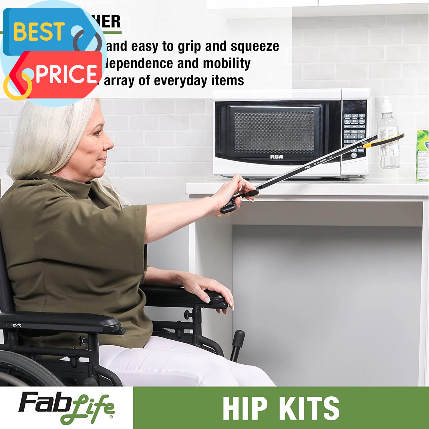 Hip Kit Daily Living Aids for Mobility, Hip Replacement Recovery, Knee and Back