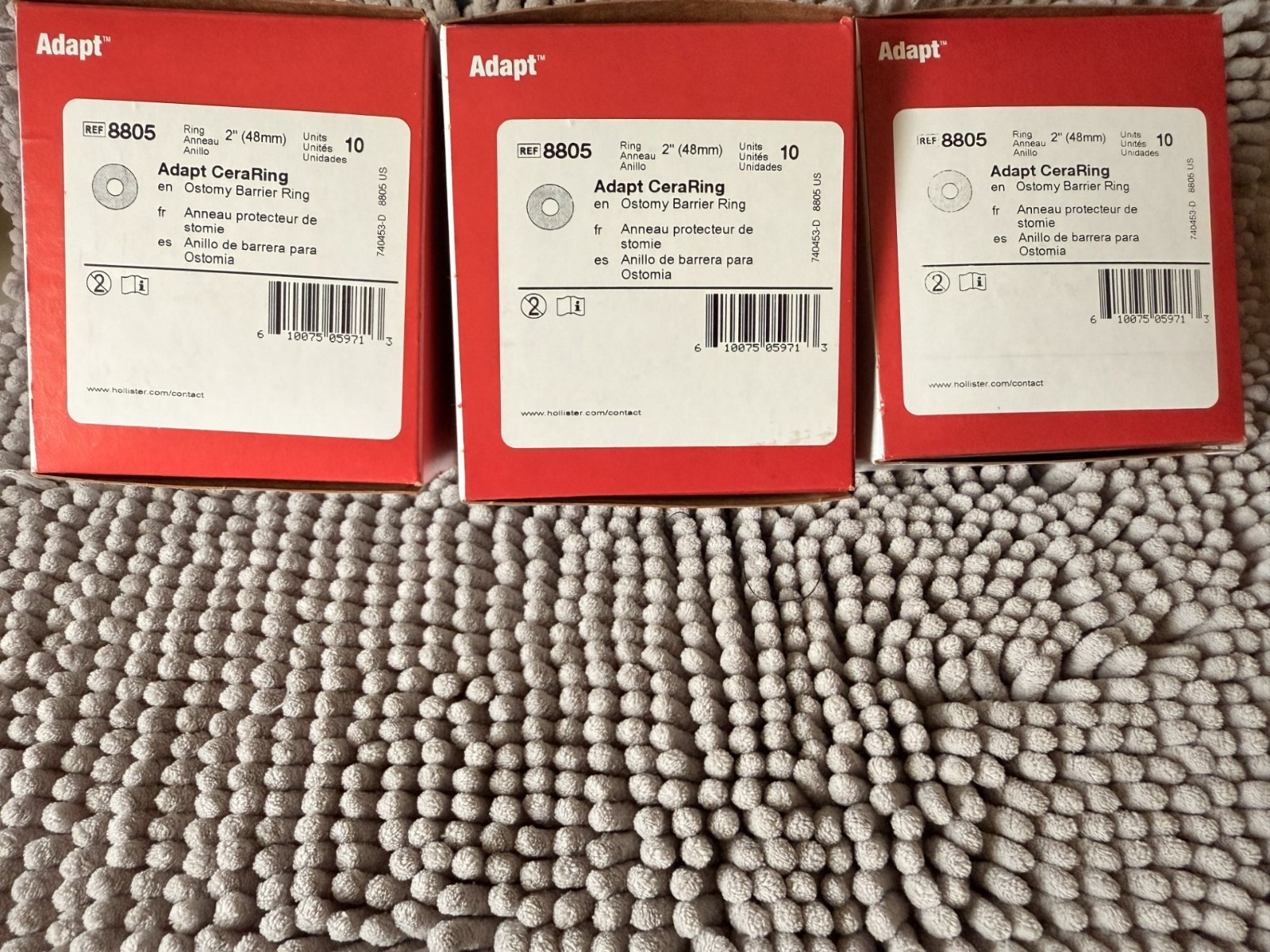 Hollister 8805 Adapt 2″ Flat Barrier Rings (48mm) 10 pcs EXP 2028
