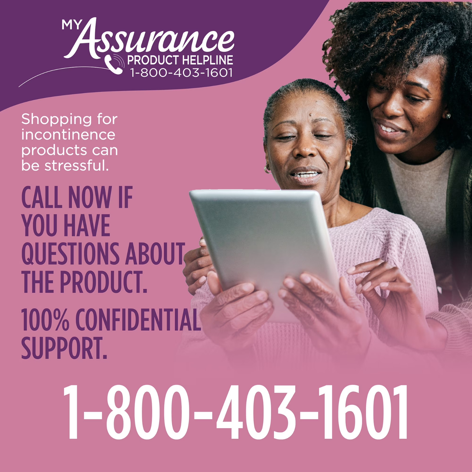 Assurance Women’s Incontinence Postpartum Underwear Maximum Absorbency 52 count