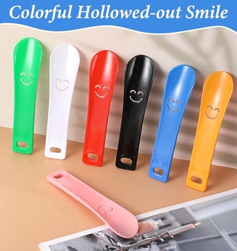7 Pack Kids Shoe Horn, 5.9″ Small Plastic Shoe Horn for Kids, Mini Shoes