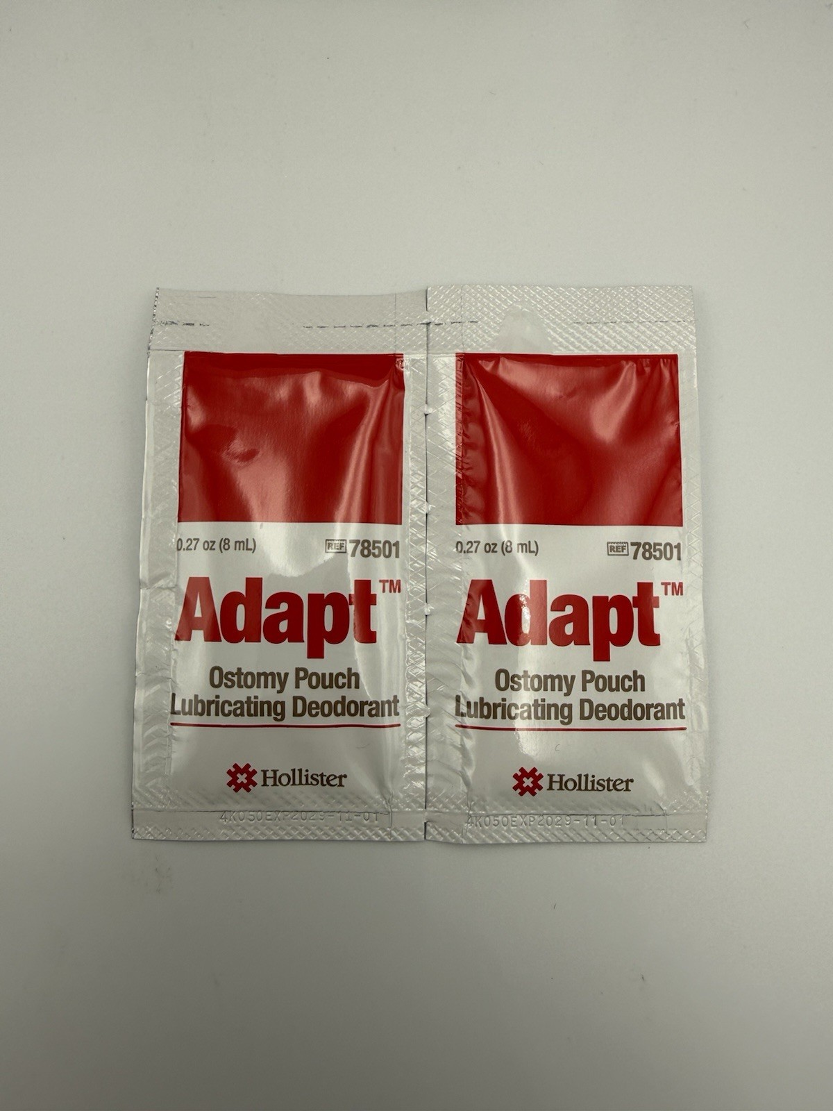 Hollister Adapt 78501 Ostomy Pouch Lubricating Deodorant 50 Ct/box BRAND NEW