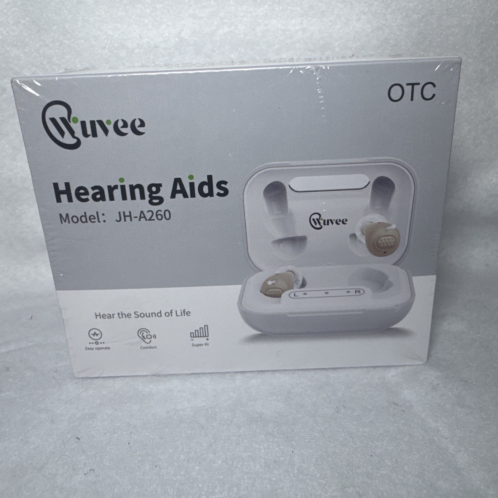 Wuvee JH-A260 OTC Hearing Aids For Seniors – Rechargeable Noise Reduction