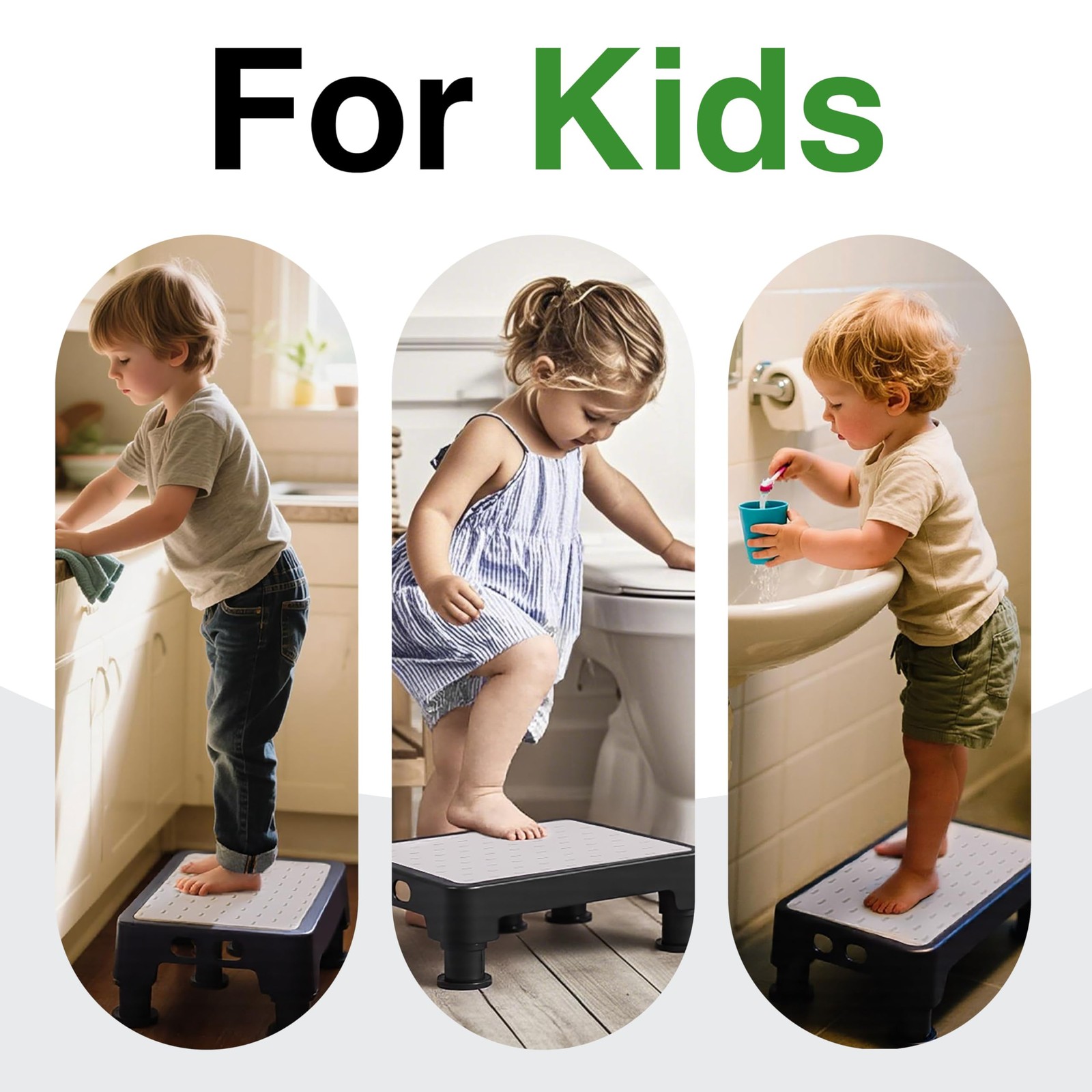 Adjustable Step Stool for Adults & Seniors, 650LBS Heavy Duty Bed Step for Hi…