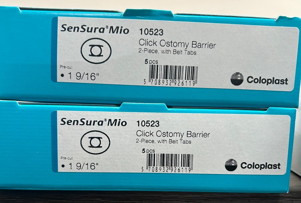 2 Boxes of 5 Coloplast 10523 SenSura Mio Ostomy Skin Barrier 40 mm (1- 9/16 in)