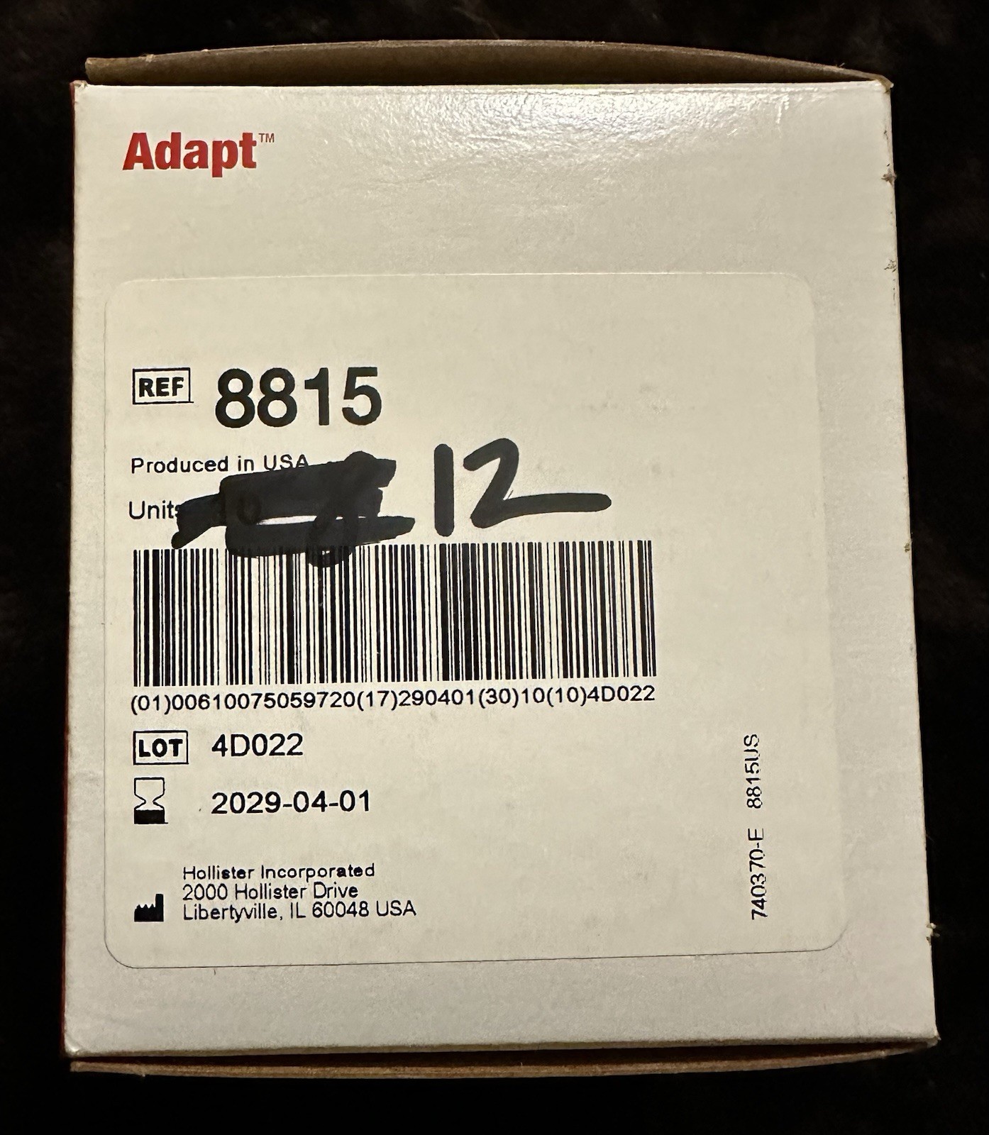 QTY 12 — Hollister 8815 Adapt CeraRing SLIM Barrier Rings EXPIRES 2029