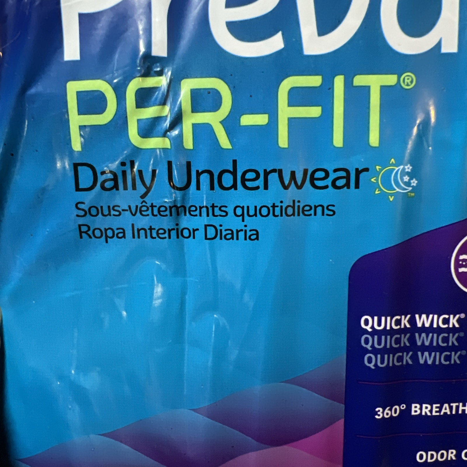 Prevail Per-Fit Daily Underwear L Women Extra Absorbency Odor Guard 18Ct PFW-513
