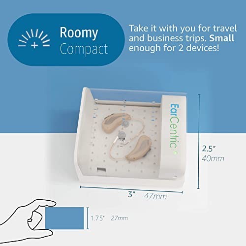 Automatic Hearing Aid Dryer & Dehumidifier | Sweat & Moisture Remover for Earbud